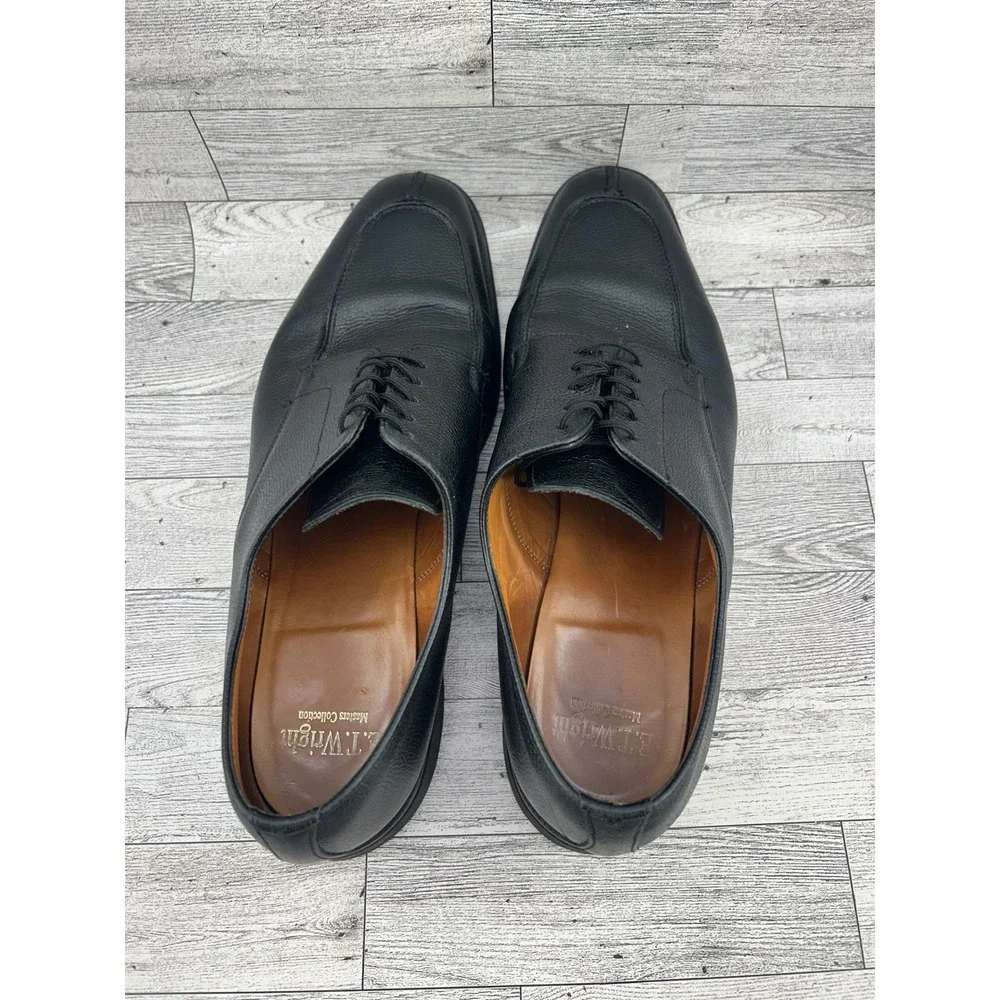 E.T. Wright Masters Collection Sanders Black Leather Dress Shoes Men 12B England